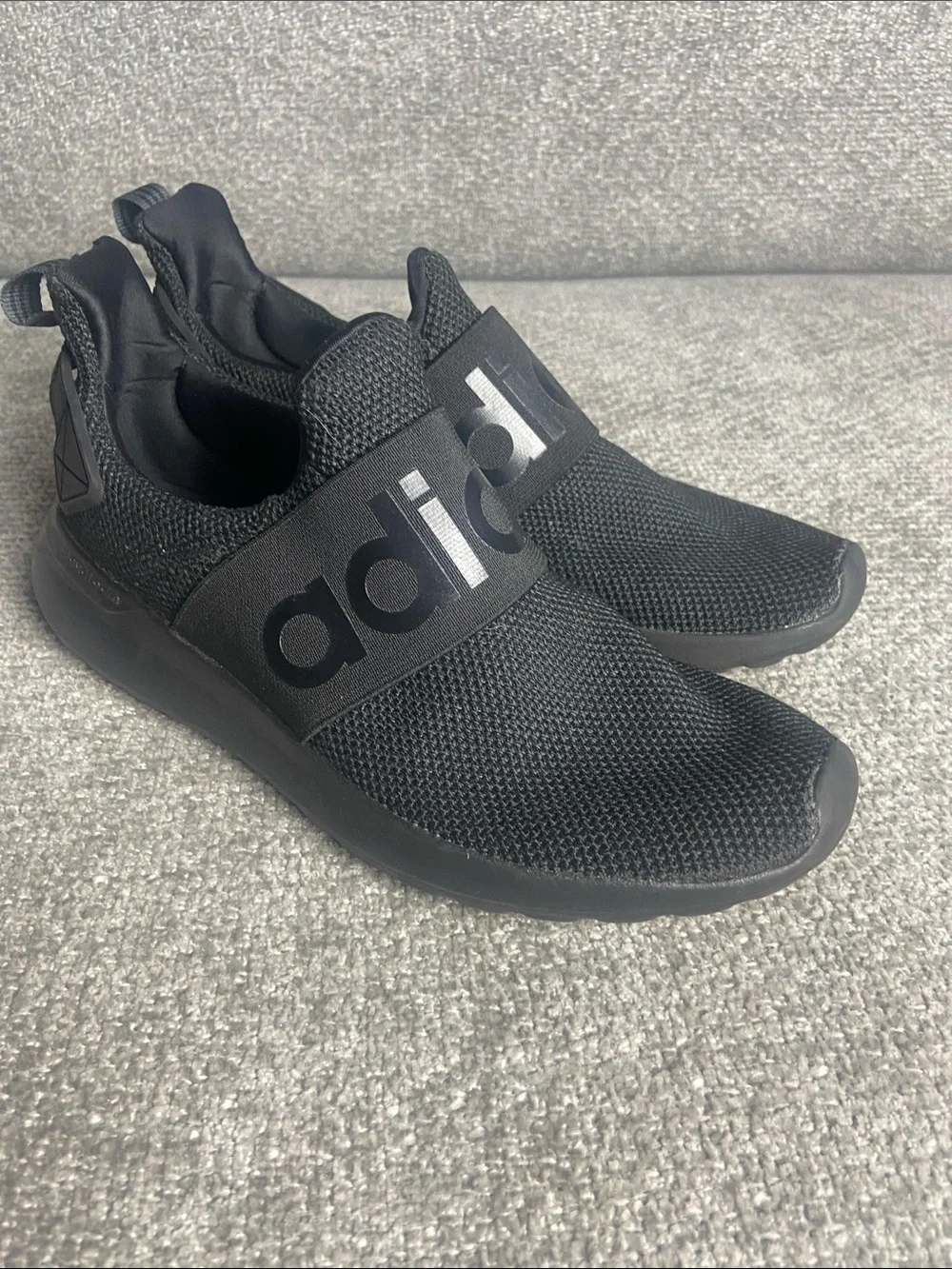 adidas womens size 6 All-Black Slip-On Athletic Sneakers